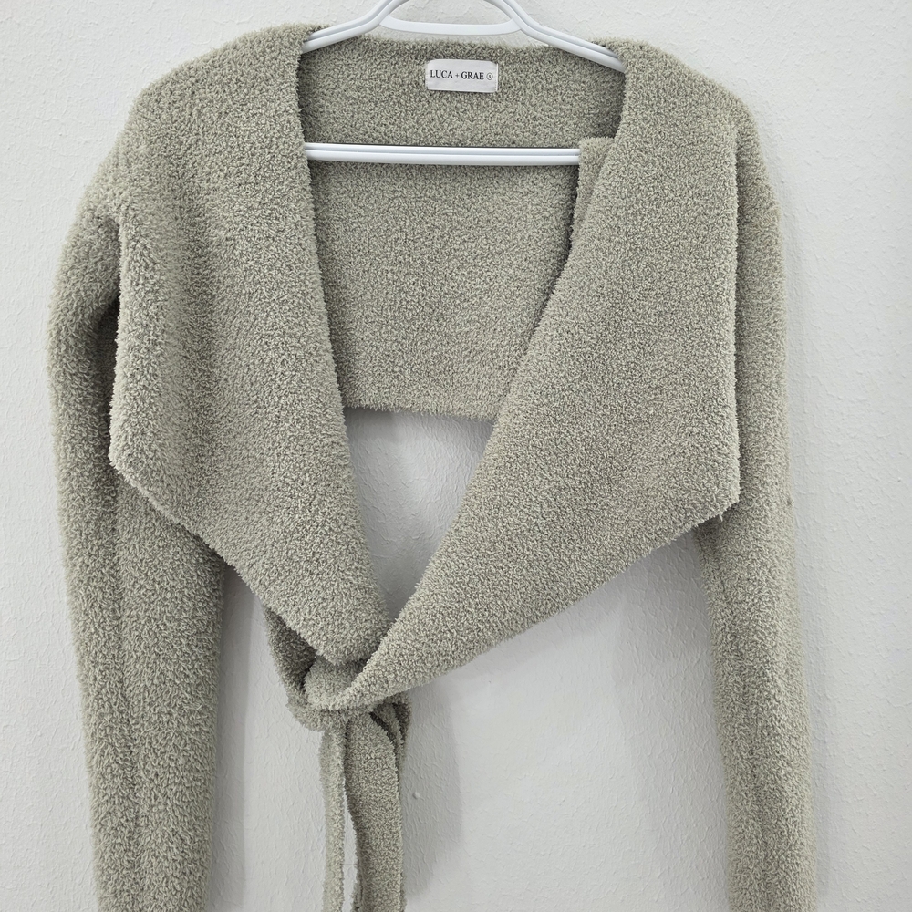 Luca + Grae Cropped Sherpa Cardigan